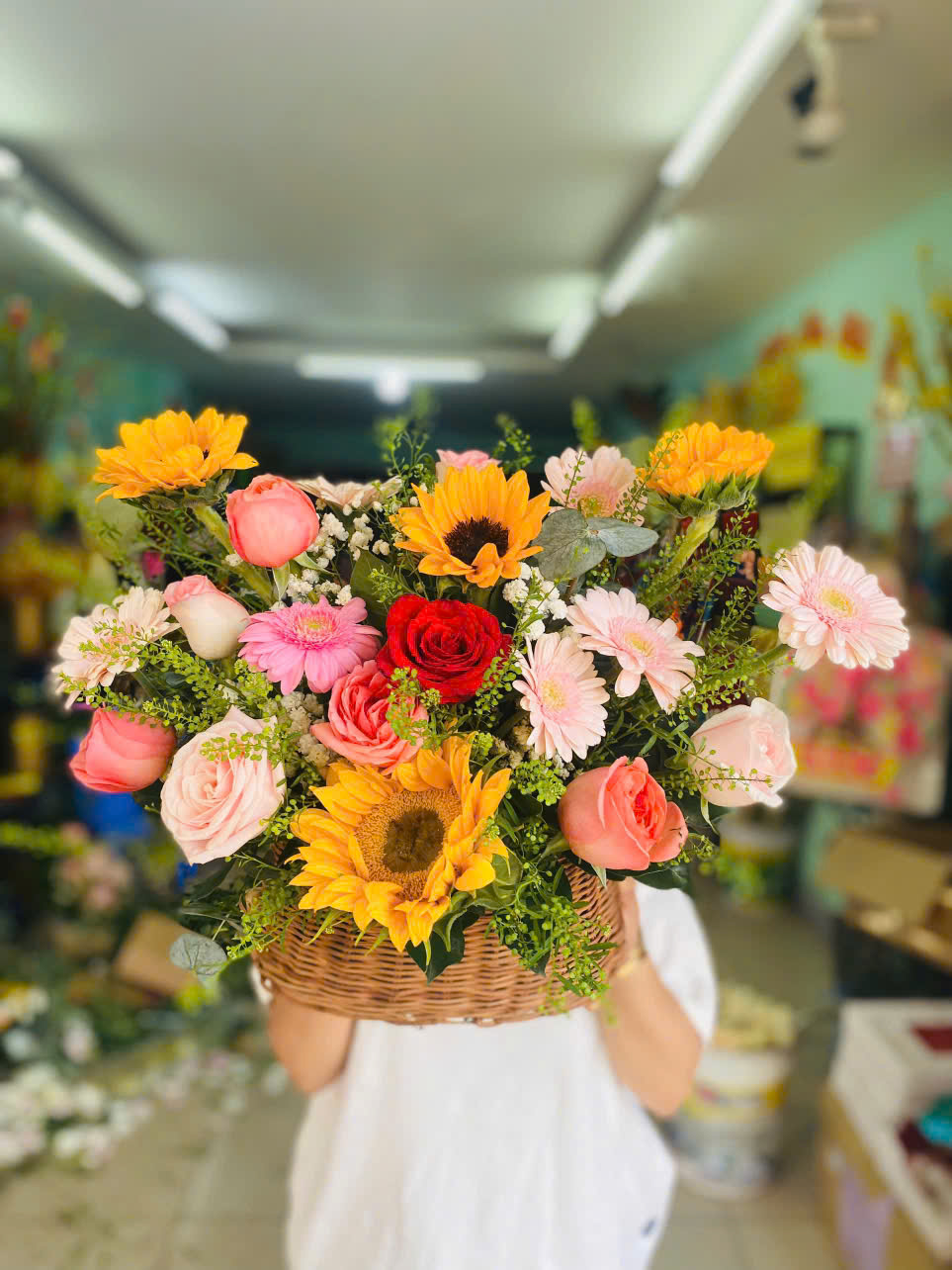 Giỏ Hoa Tươi 014